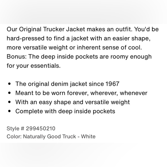 Lee Original Trucker Denim Jacket 2X - Picture 9 of 16